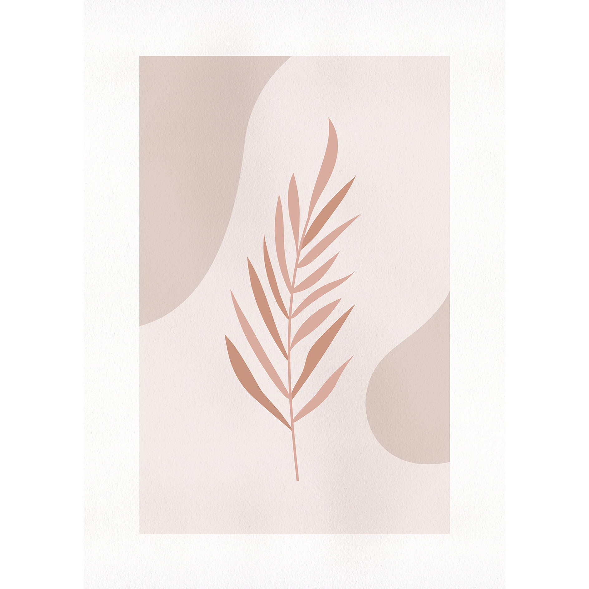 Wandbild GENTLE DESERT - rosa - 50x70 cm