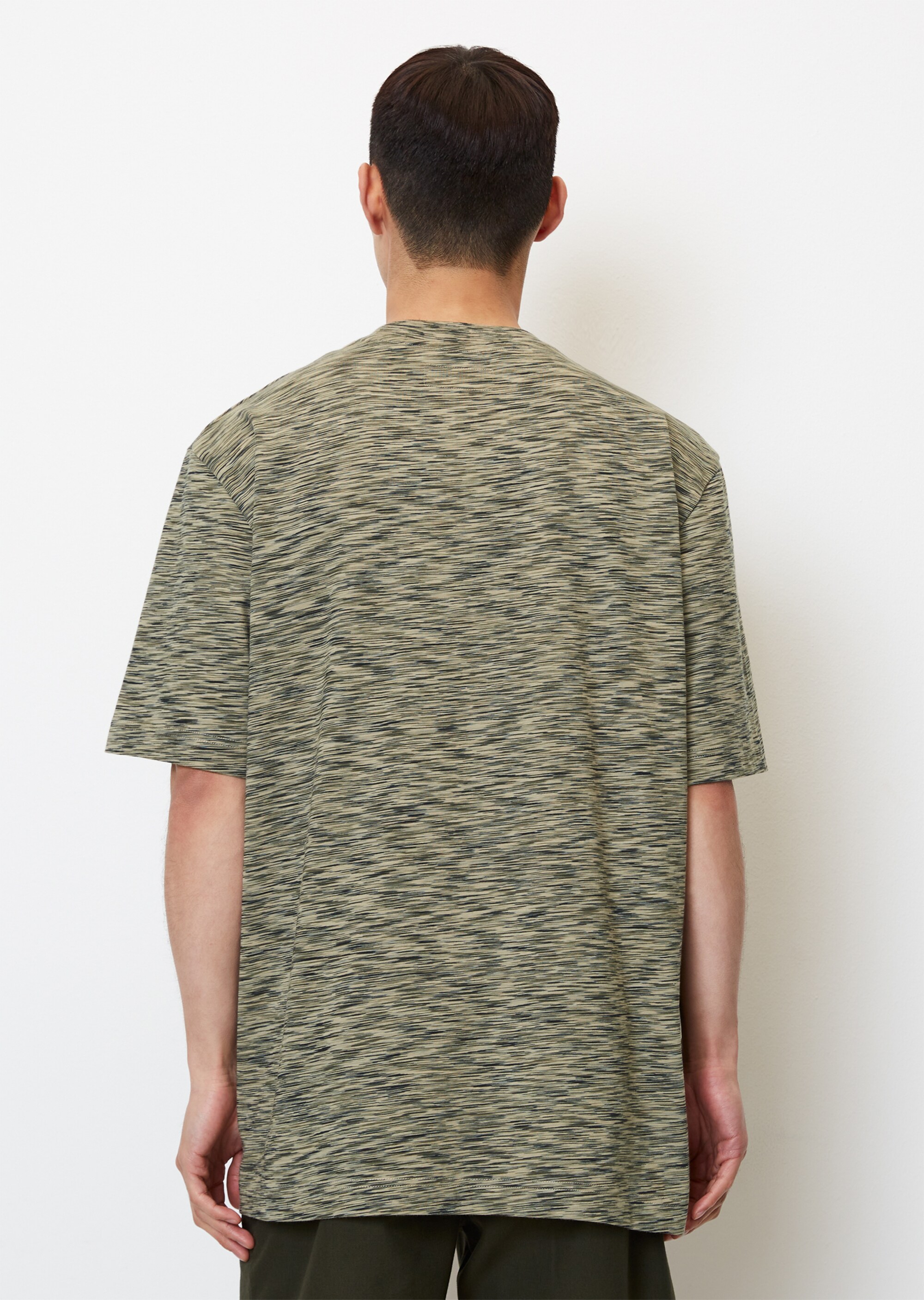 T-Shirt regular in leichter Space-Dye-Jersey-Qualität