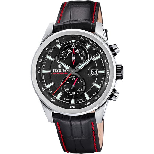 Festina Chronograph 20695 Herreur, Black, 44 mm