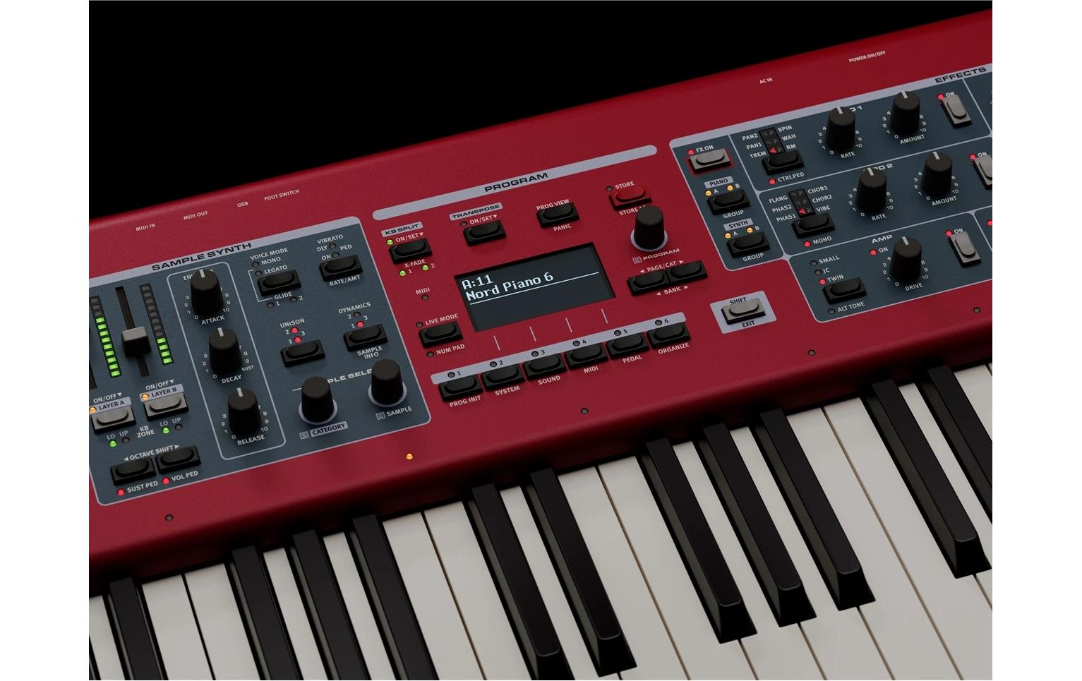 Stage Piano Nord Piano 6 – 73 Tasten<br>Stagepiano mit 73 gewichteten Tasten