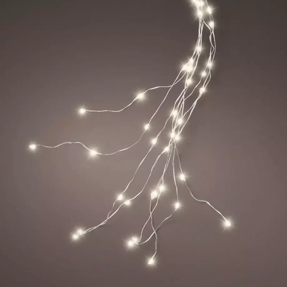 Rideau pour sapin H2,40 m 832 Micro LED Blanc chaud