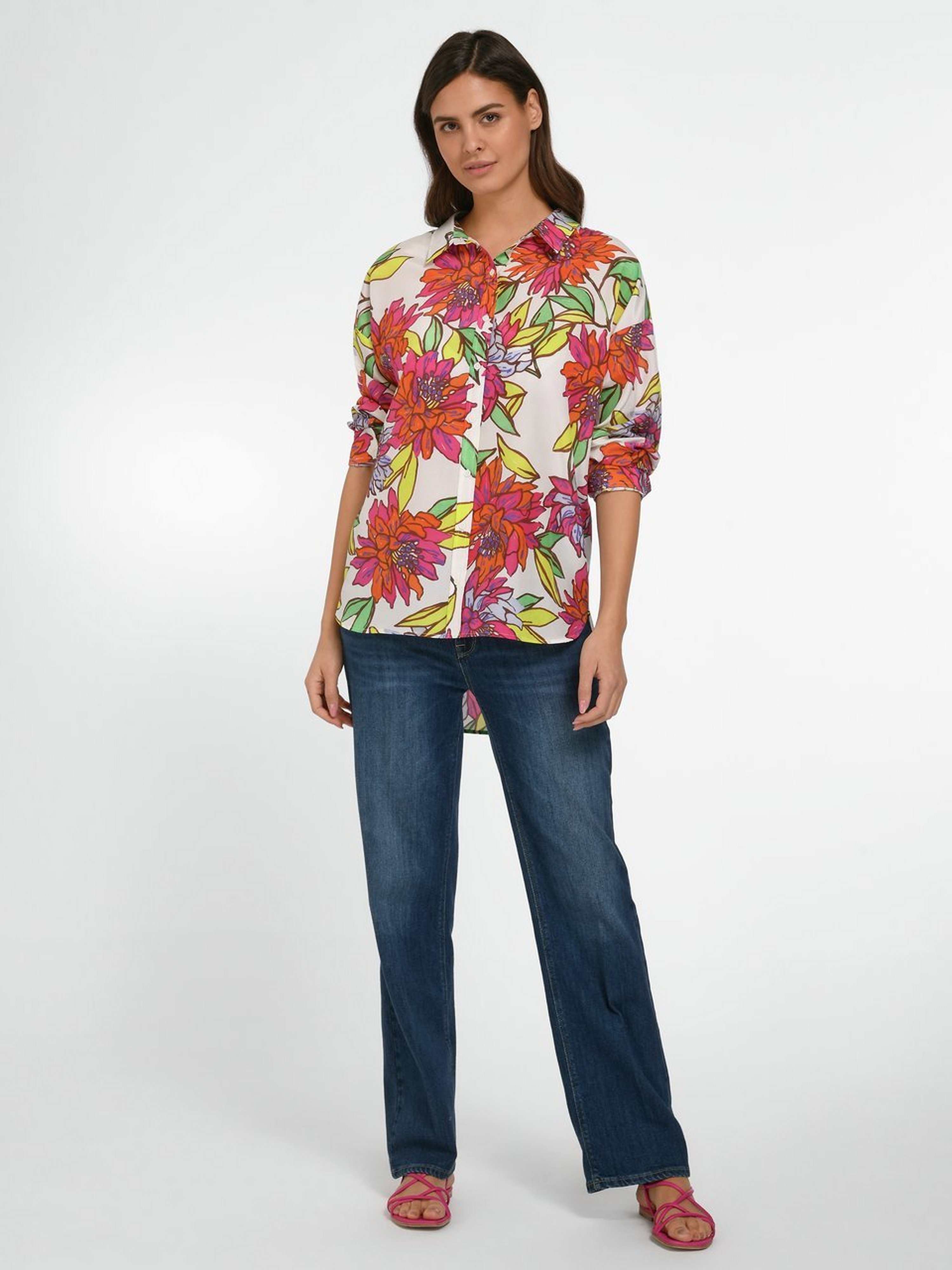 Long-Bluse im Oversized-Style