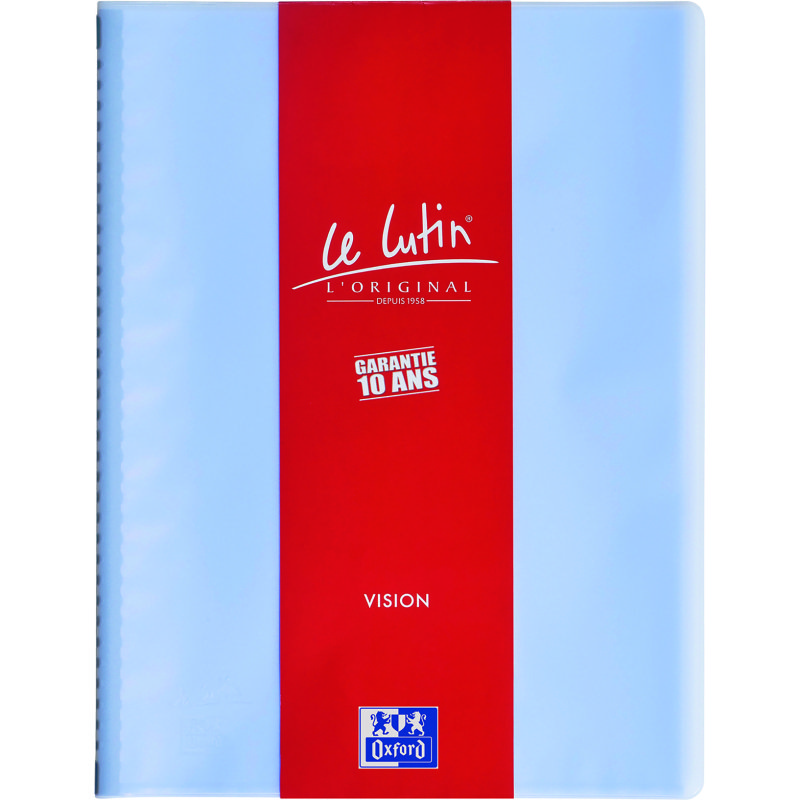 Protège-documents translucides A4 30 pochettes Le Lutin Vision Oxford - couleurs assorties
