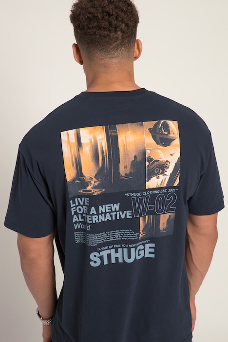 STHUGE T-Shirt, Halbarm, Oversize, Rückenprint, bis 8 XL