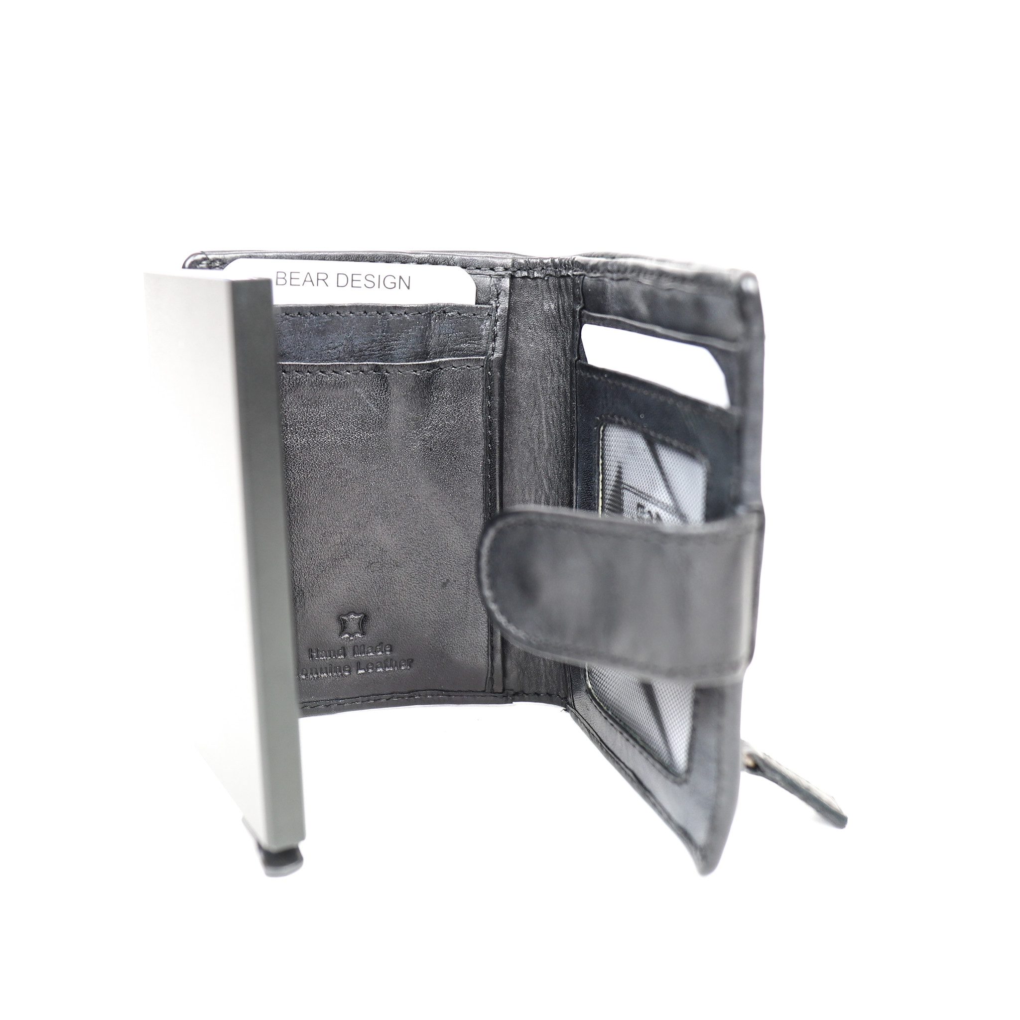 Bear Design Cow Lavato Wallet Cardprotector Bobby RFID Zwart CL15689