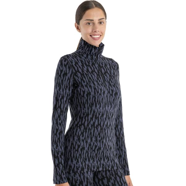 T-shirt thermique ICEBREAKER W MER 260 VERTEX LS HALF Z GLACIAL FLOW GRAPHITE/BLACK/J