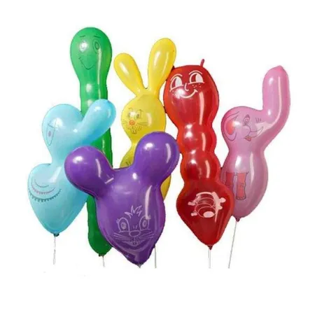 Globos Riesen Figurenballons bis max 120 cm, 6 Stück, sortiert