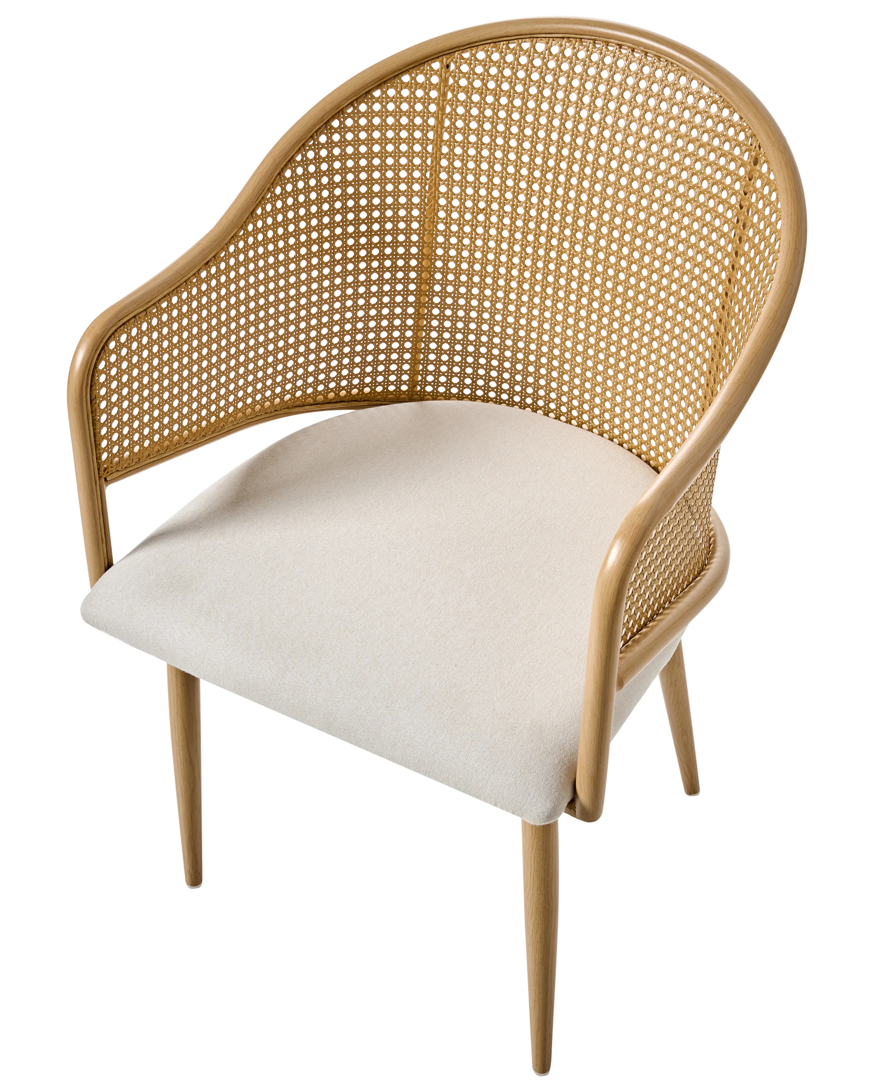 Set van 2 eetkamerstoelen WEIMAR Metaal Lichtbruin
