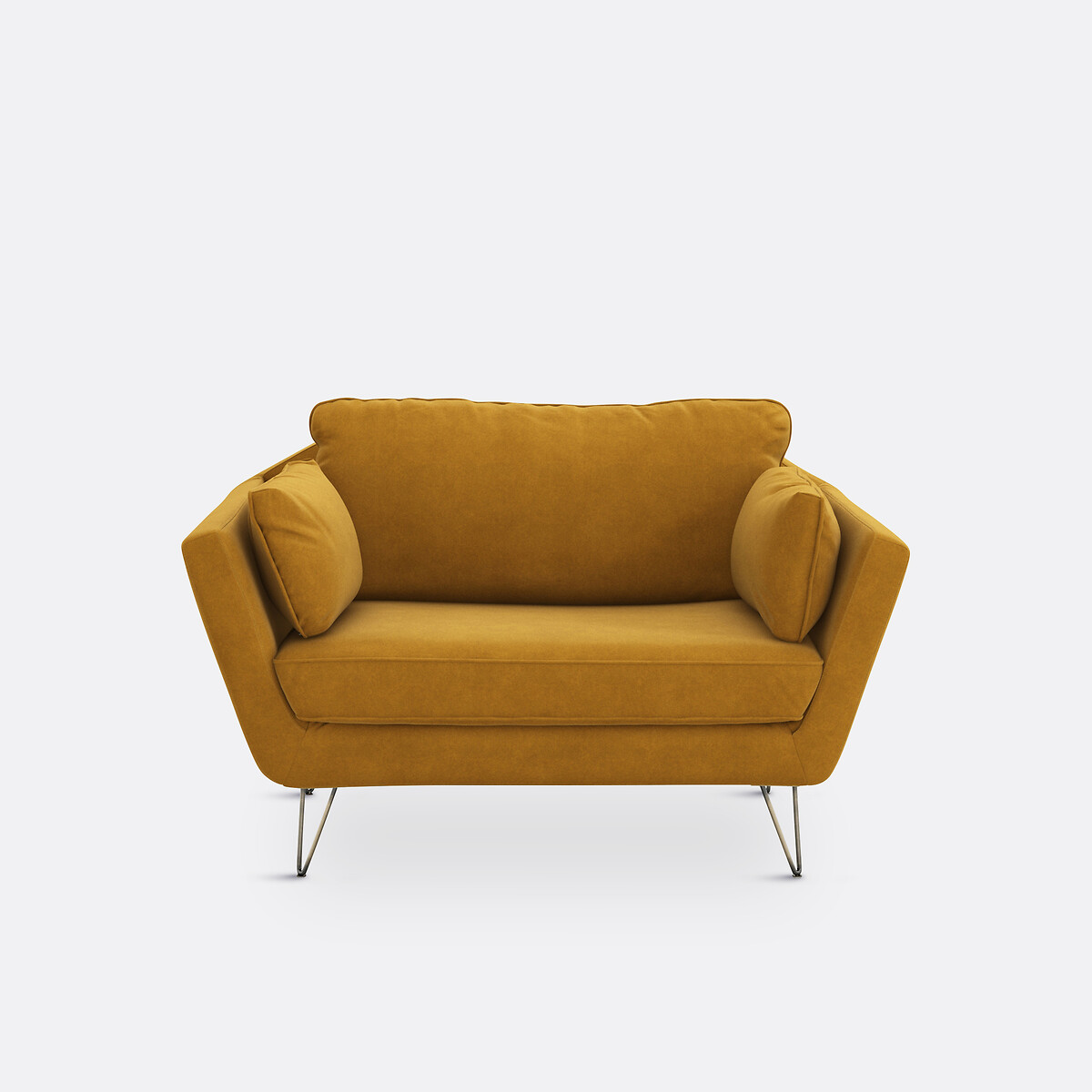 LA REDOUTE INTERIEURS<br>Poltrona XL em fluweel Topim