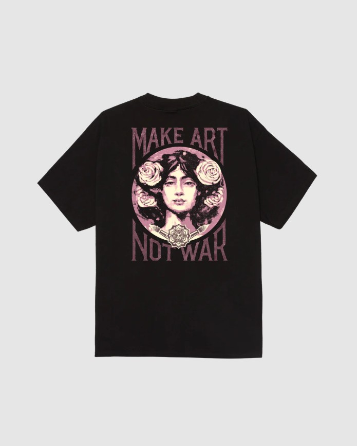 Obey Obey Make Art Not War Tee Black