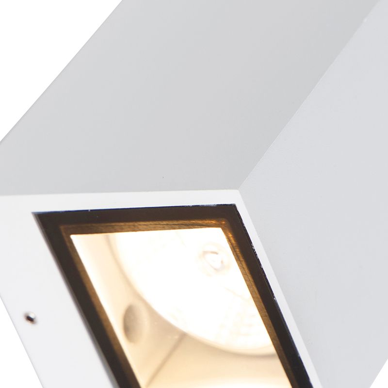 Moderne wandlamp wit 2-lichts AR70 IP54 - Baleno