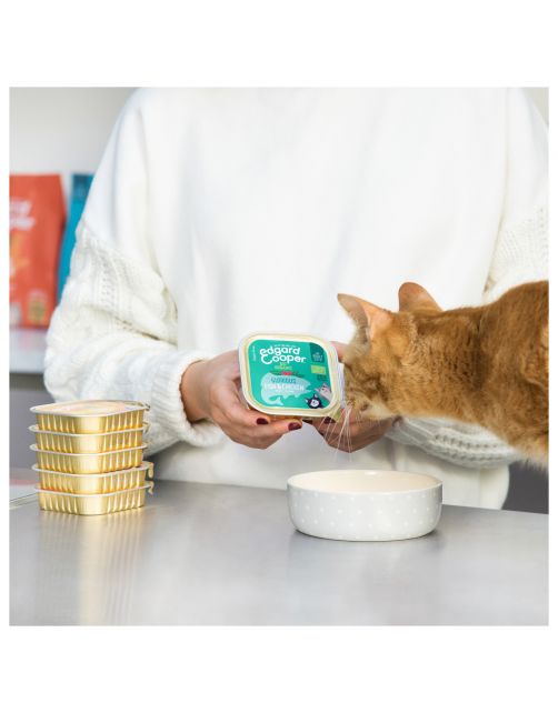 Edgard&Cooper Kuipje Adult Biologisch 85 g - Kattenvoer