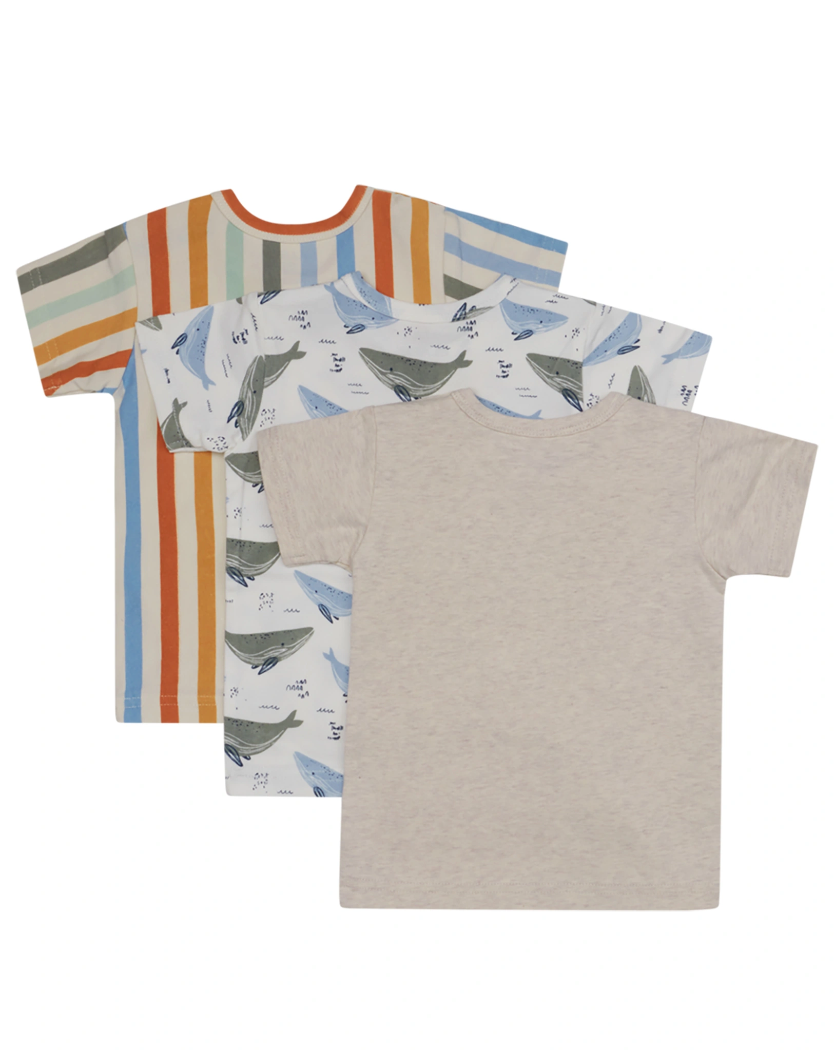 T-Shirt ASMO 3er Pack in whisper