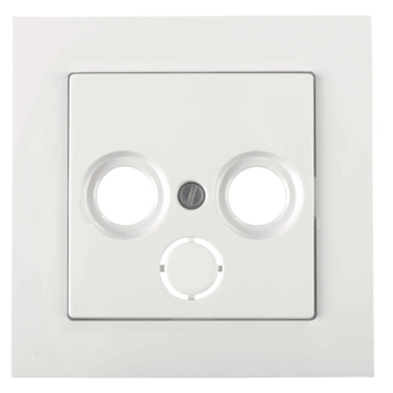 Schneider Merten System-M Centraalplaat Radio/TV Actief Wit