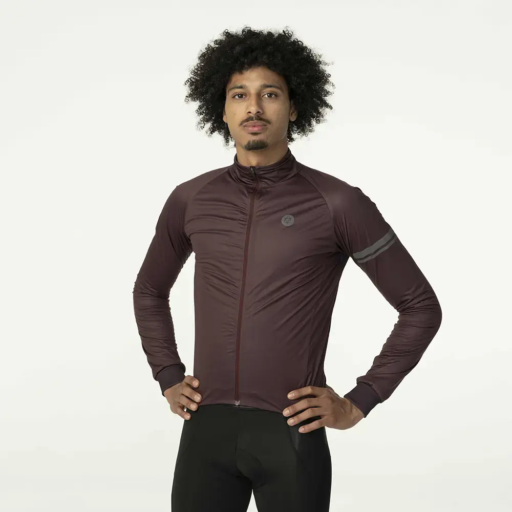 AGU Polartec Alpha Performance Fietsjack Donkerrood Heren