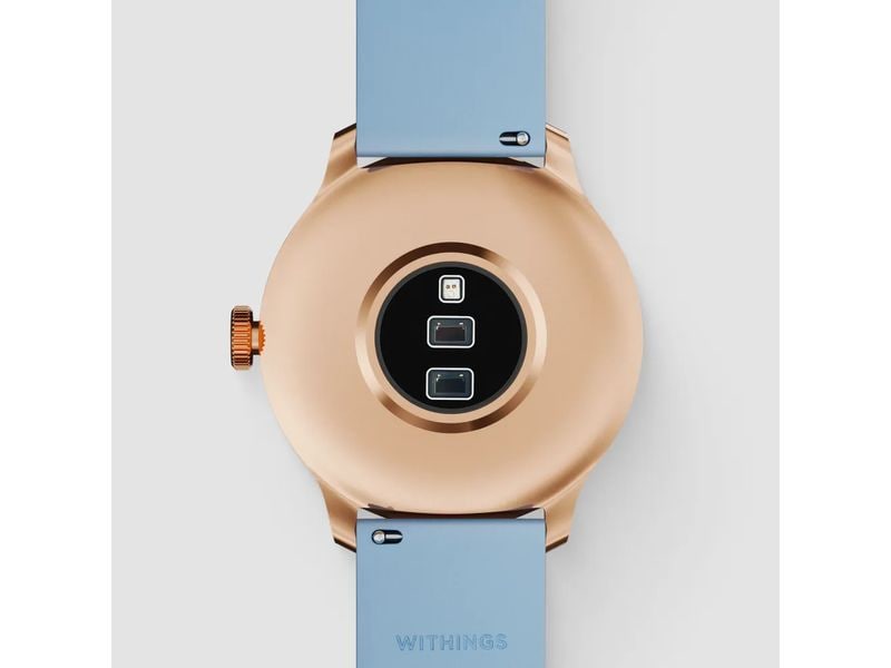 Withings Activity Tracker Scanwatch Light, Blau Hybrid Smartwatch