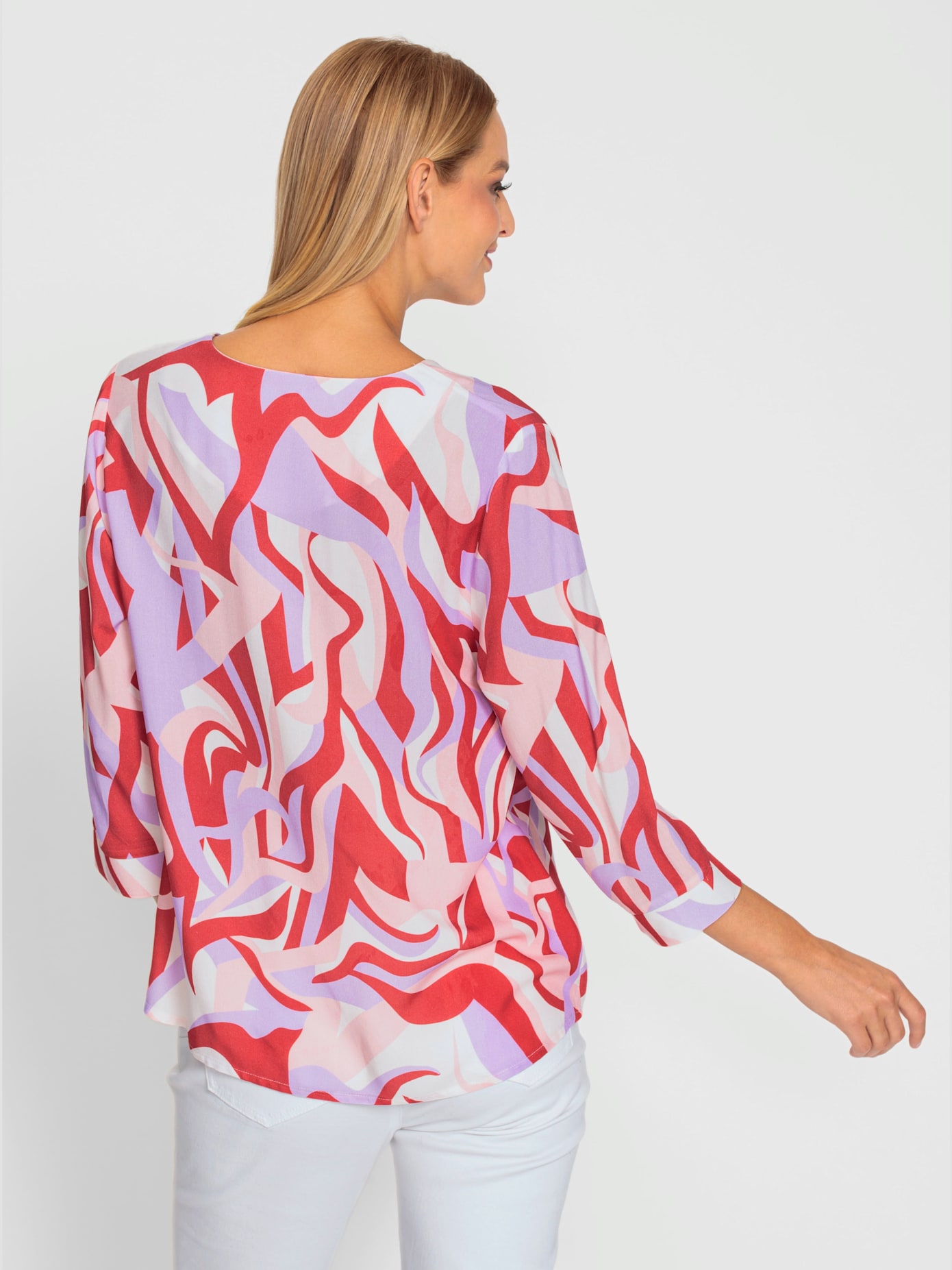 Chemisier motif abstrait