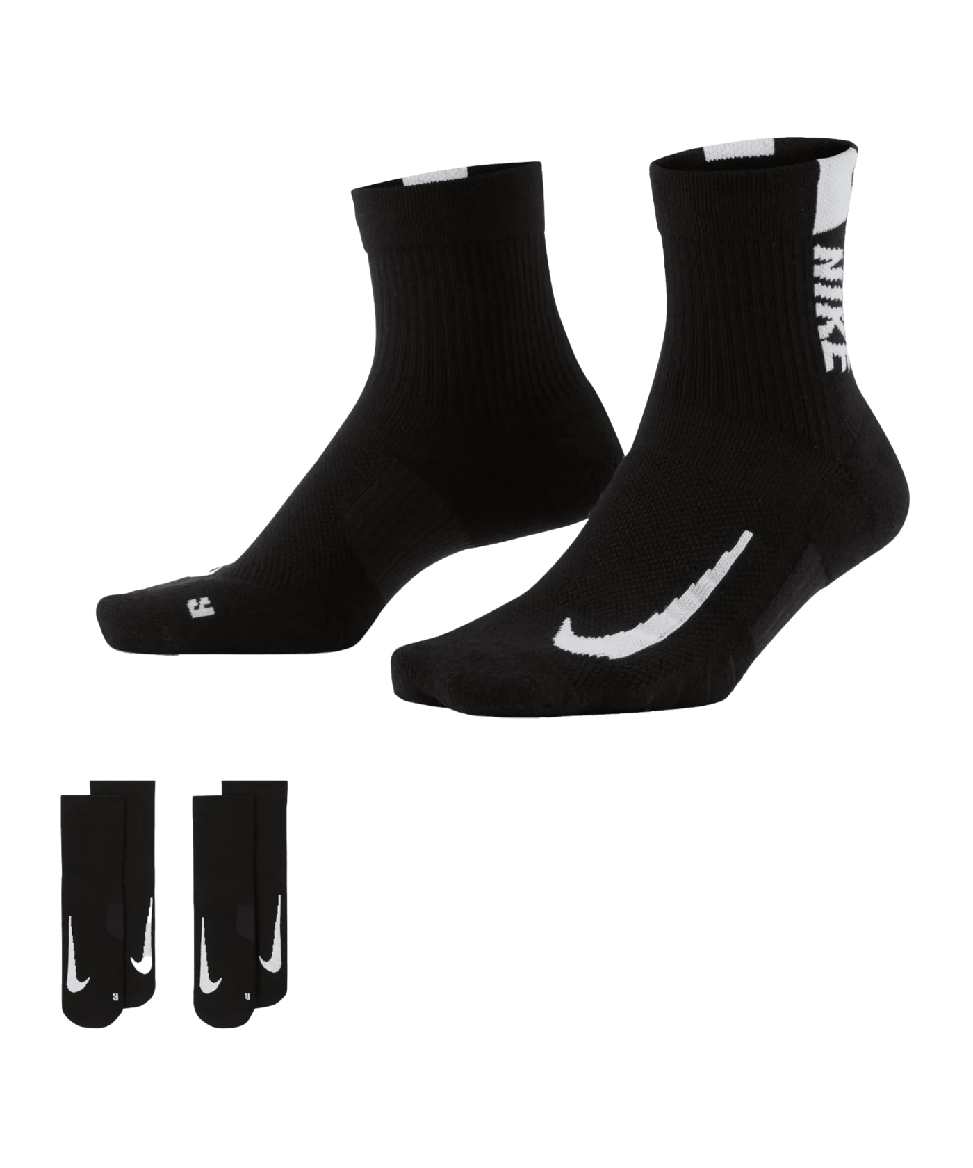 Nike Multiplier Ankle Socks 2er Pack Running F010