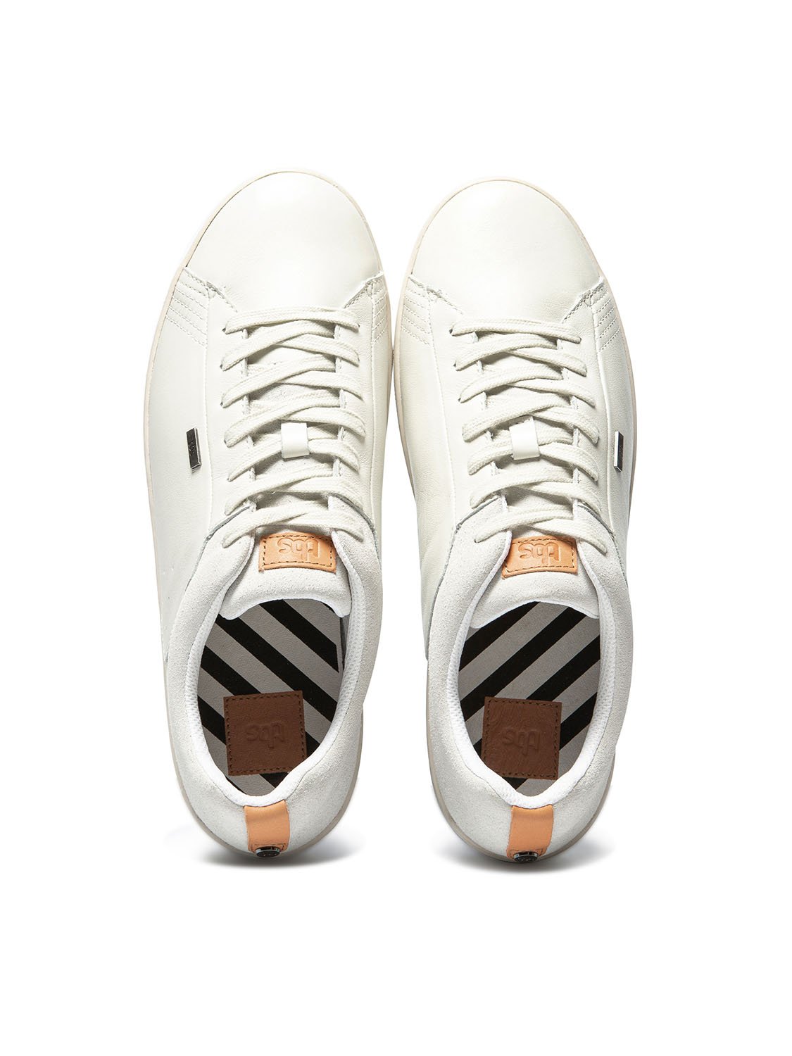 Tennis Homme Confort Purefoam Dessus Cuir Blanc