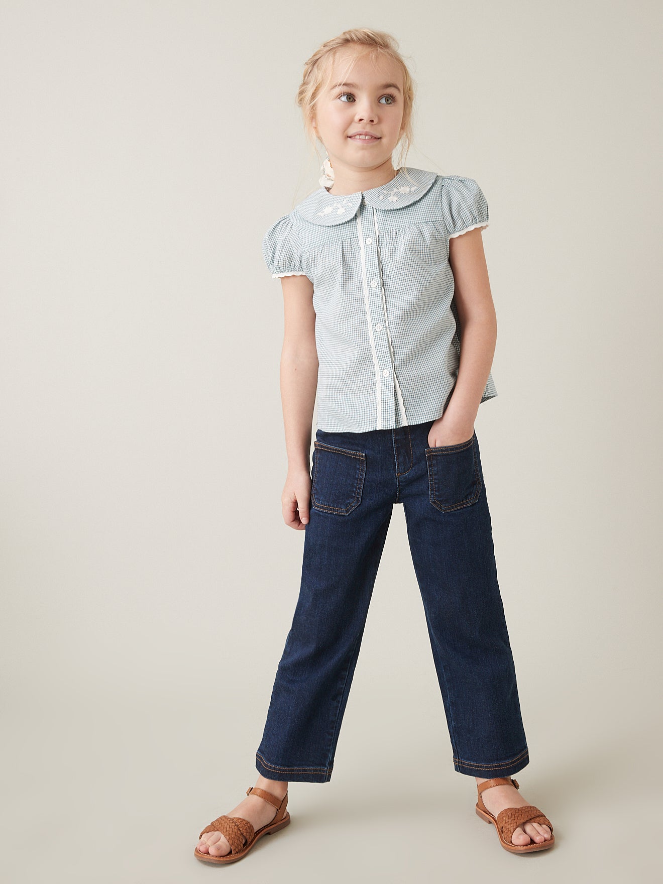 Blouse Fille brodée