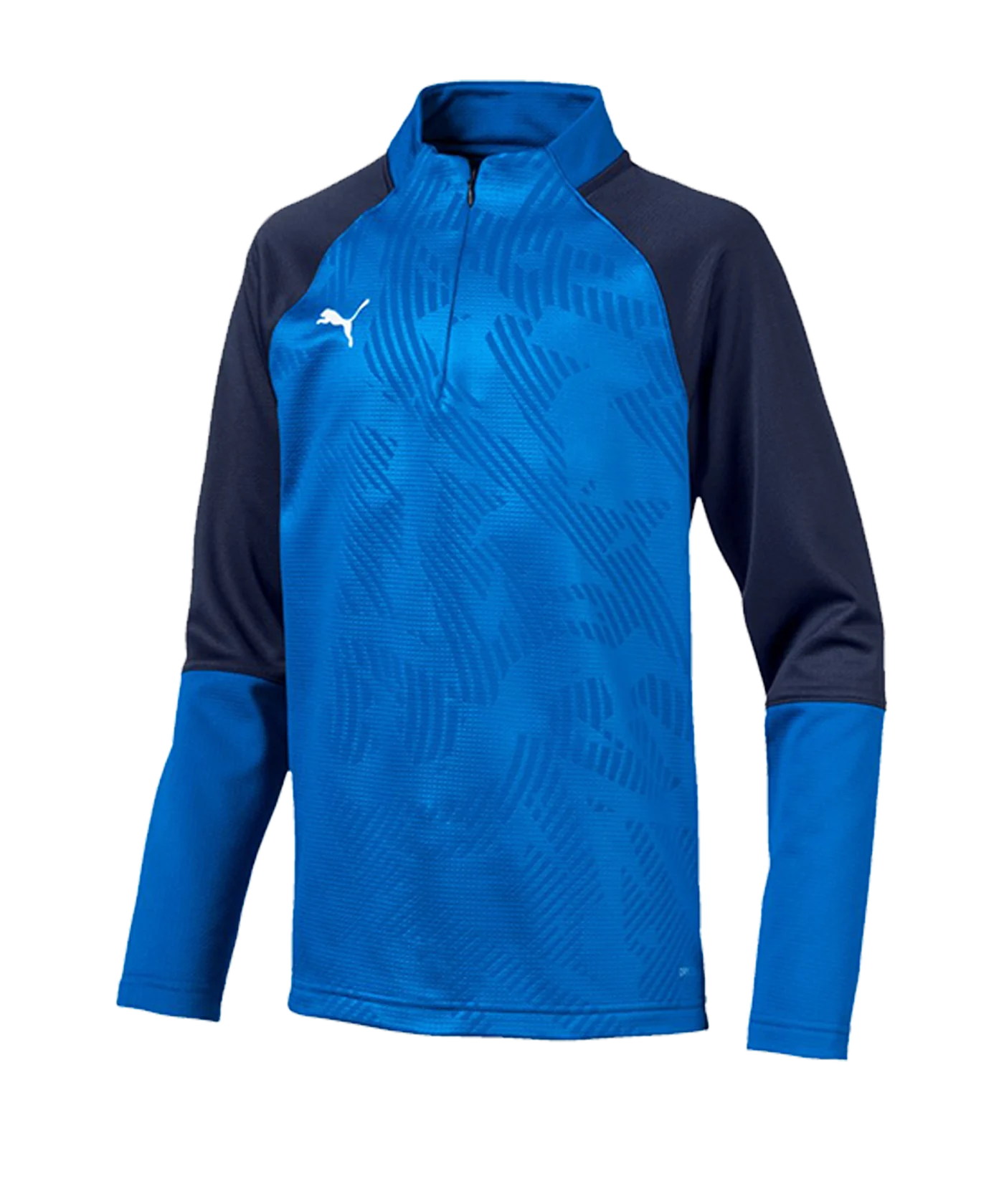 PUMA CUP Training Core 1/4 Zip Top Kids Blau F02