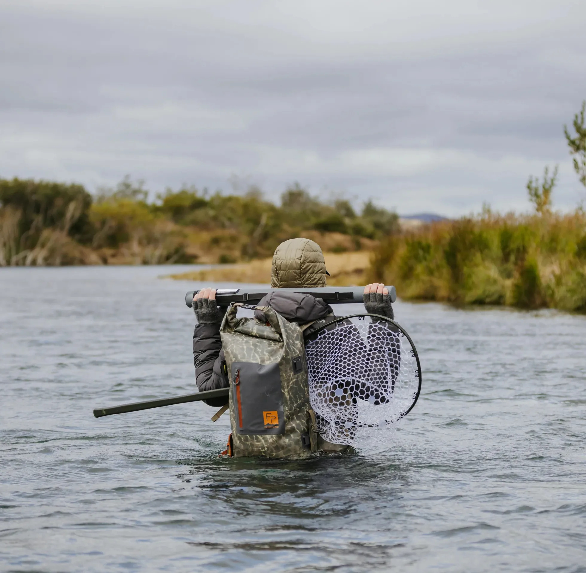 Fishpond Fishpond Wind River Roll-Top Backpack Eco Shadowcast Camo 38l