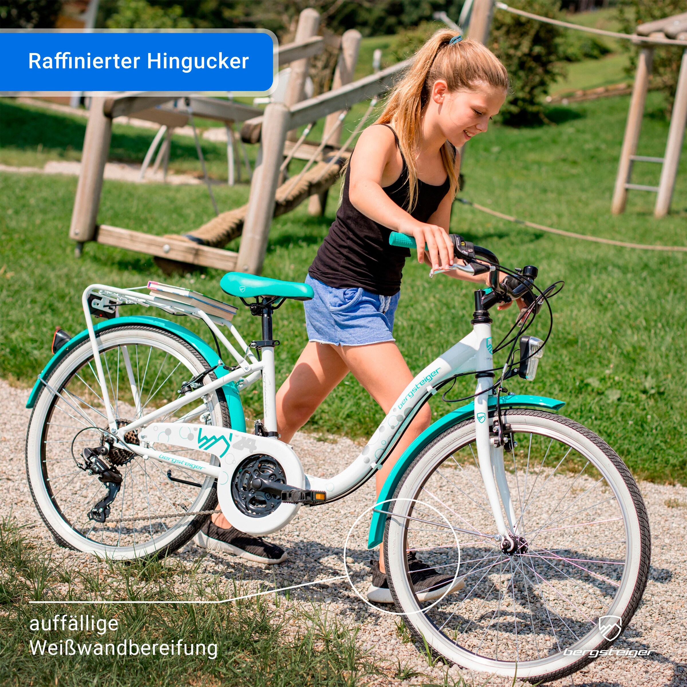 Bergsteiger Citybike Atlantis 24 Zoll | Pink