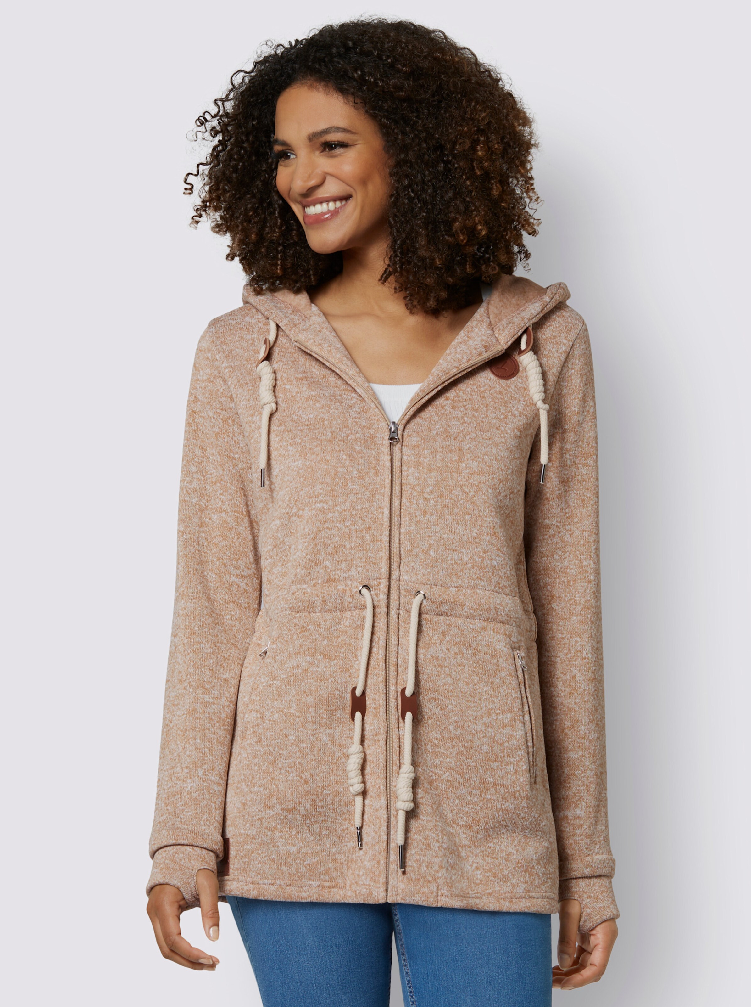 Strickfleecejacke