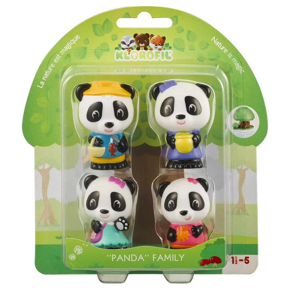 KLOROFIL - FAMILLE PANDA 4 PERSONNAGES