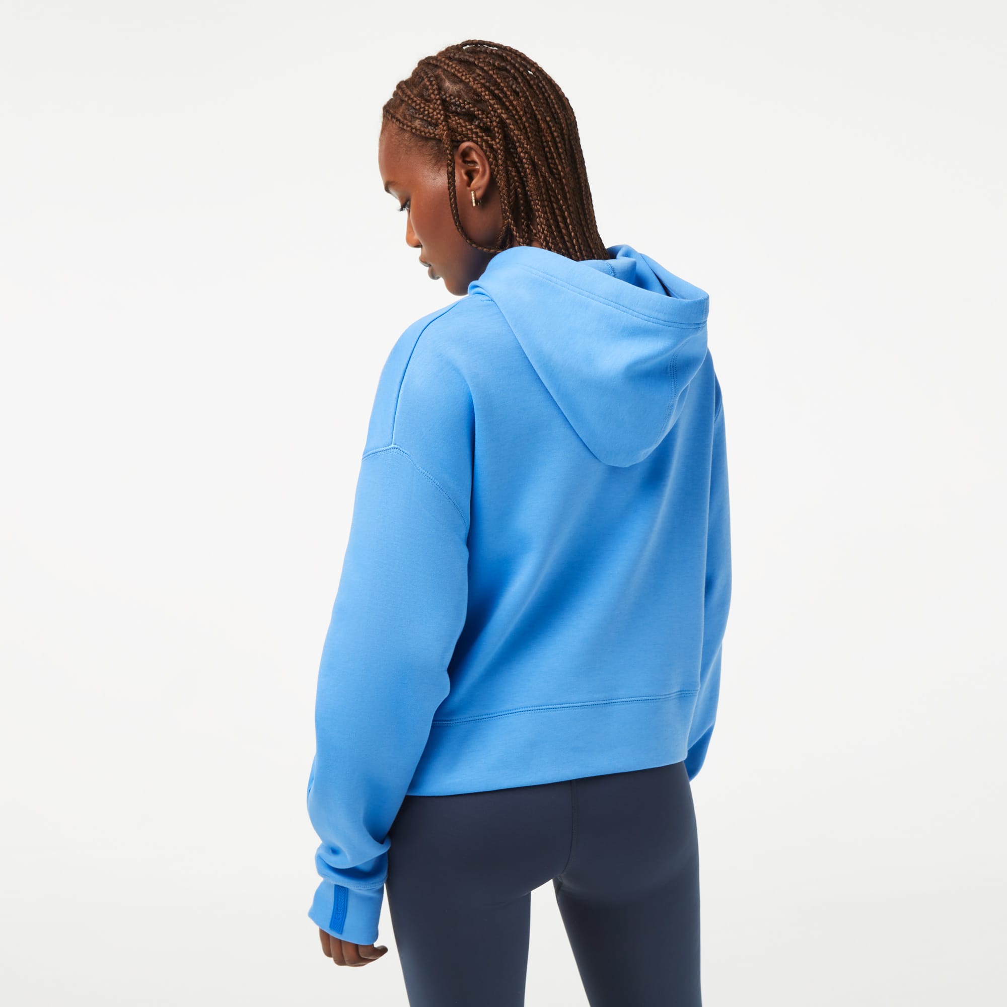 Sweatshirt à capuche Jogger femme Lacoste avec passe-pouce Sweatshirts - Bleu - Lacoste - Femme