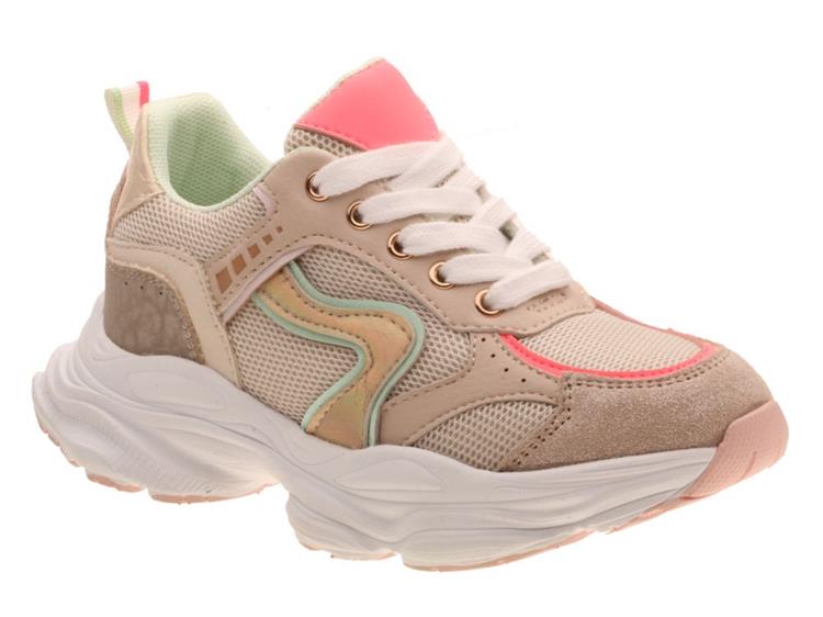 Shoesme LW25S007 Beige Pink Green