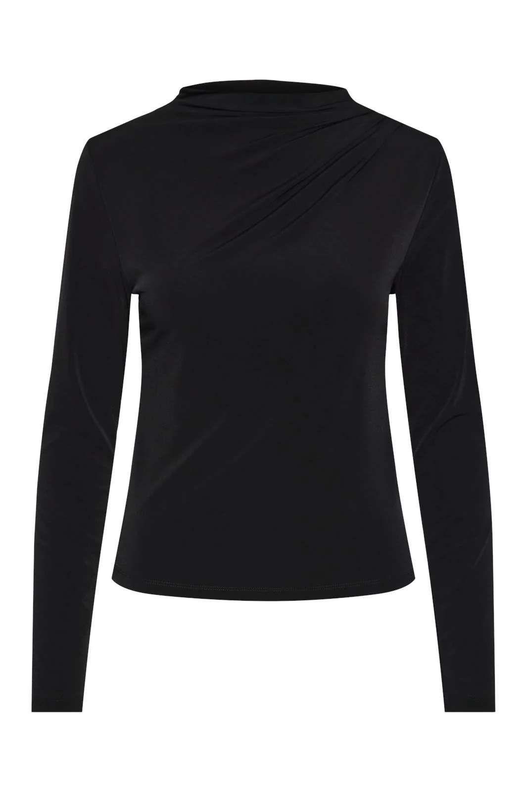 Pieces Pcmadison Ls Draped Top 4614503 black