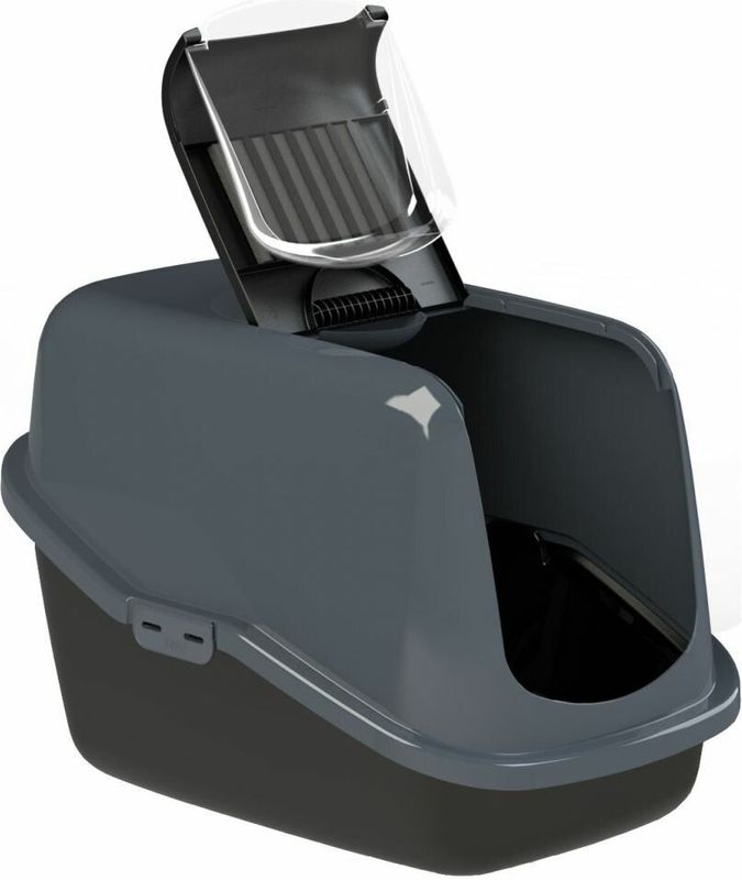 PeeWee Kattenbak EcoHus Startpakket - Antraciet - 56 x 39 x 38,5 cm