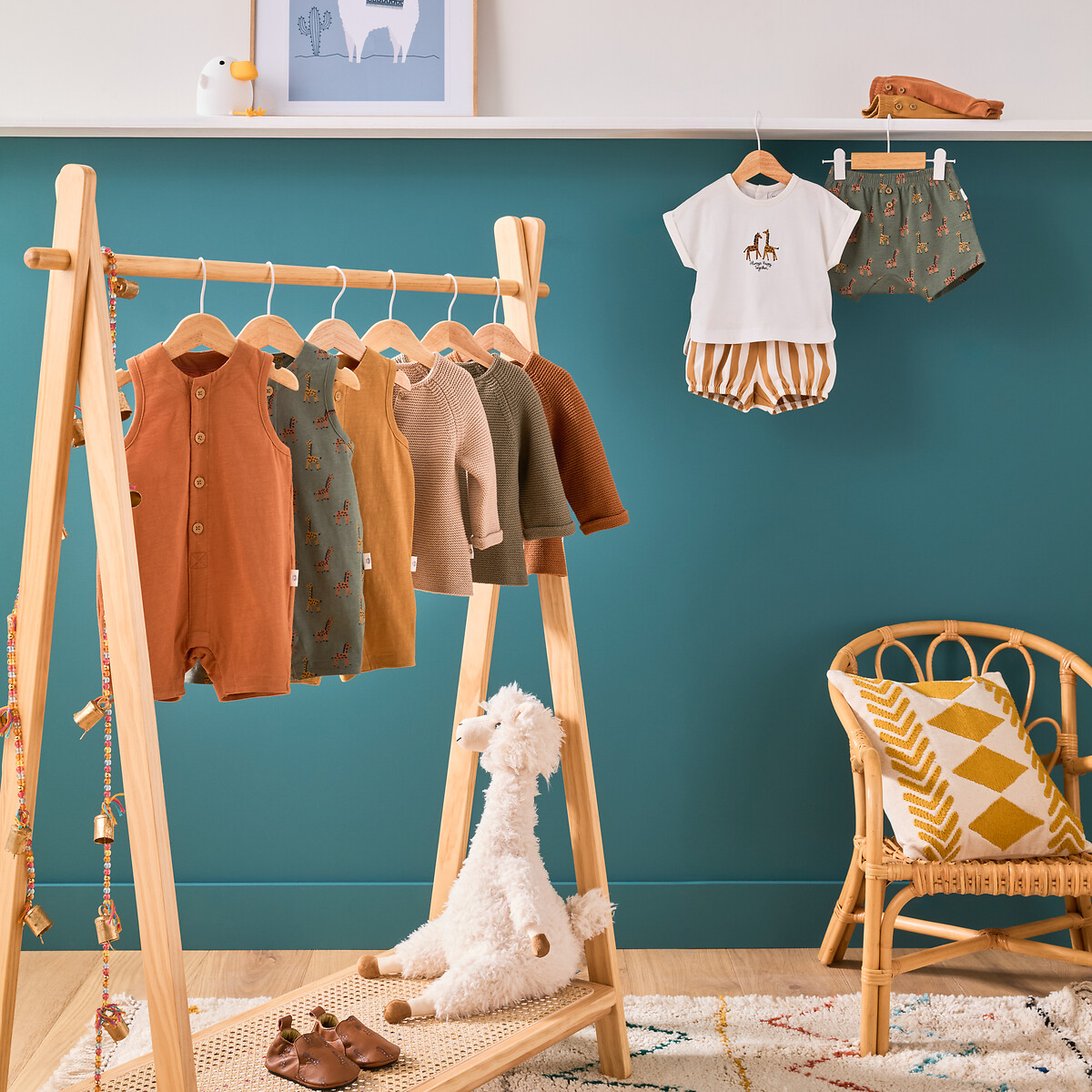 COLEÇÕES LA REDOUTE<br>Cardigã em malha canelada com fecho de botão