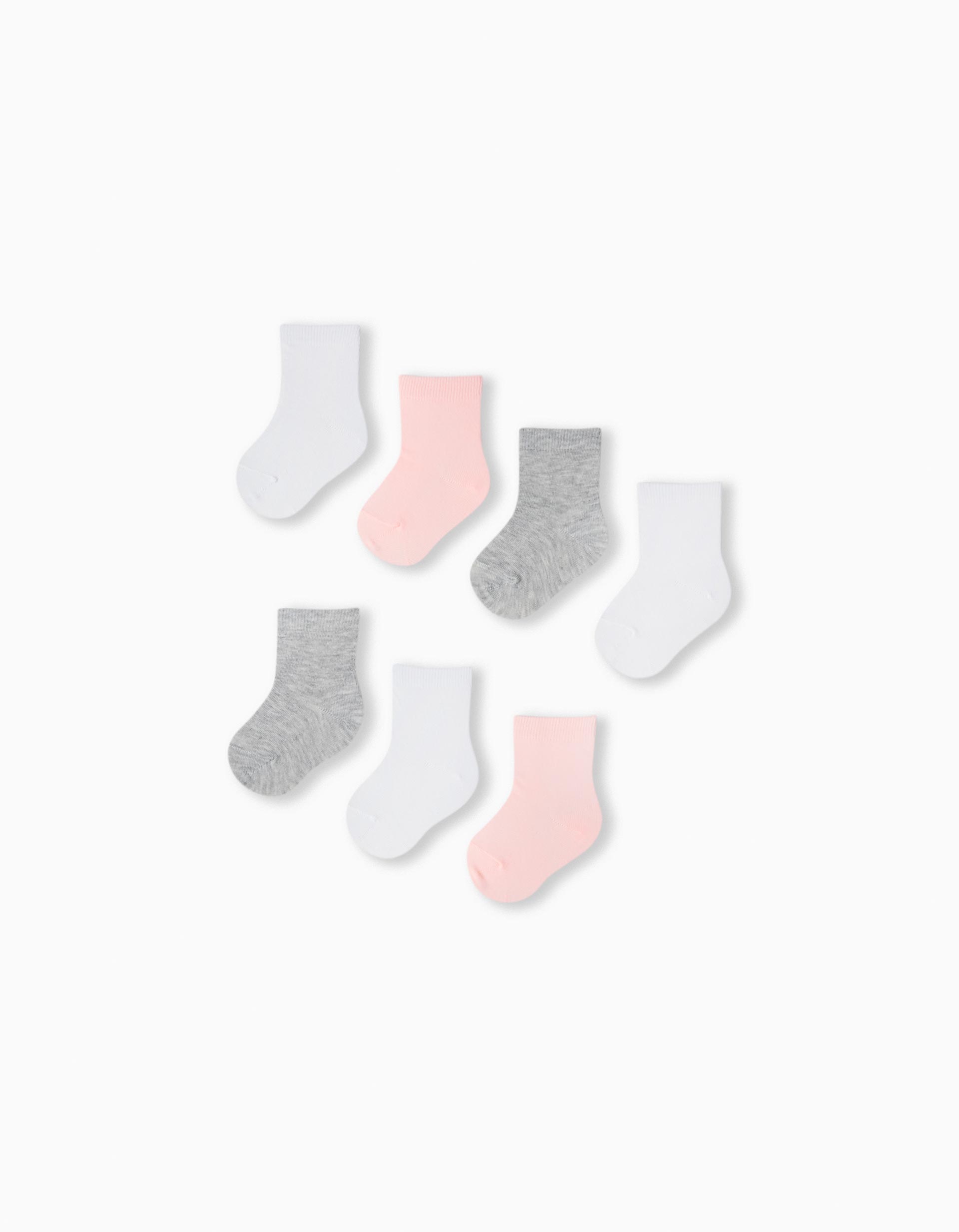 Pack 7 Pares de Meias Canela, Menina, Multicor