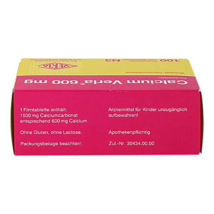 Calcium Verla 600 mg Filmtabletten, 100 St