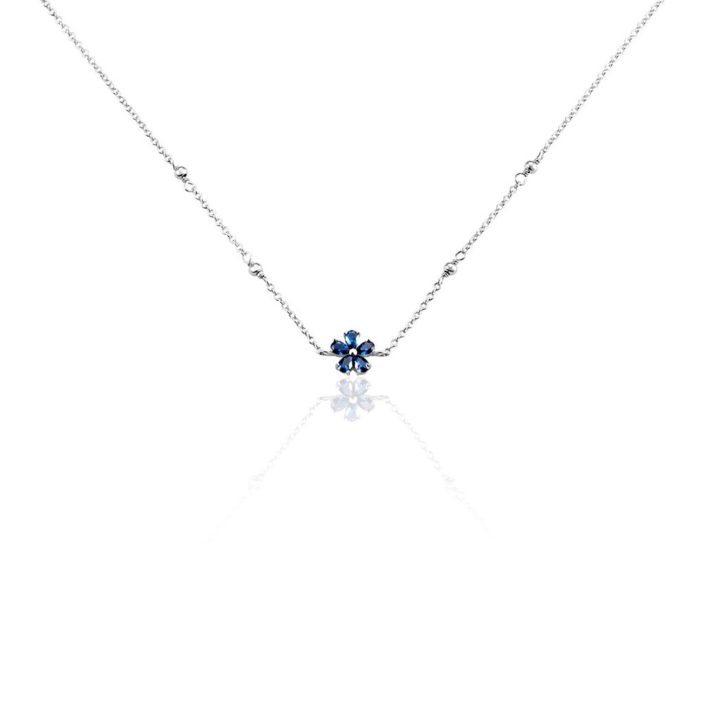 Collier Argent Laldilon Oxydes De Zirconium