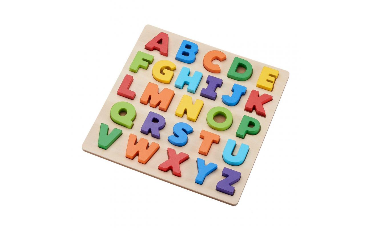 Houten legpuzzel alfabet 30x30cm