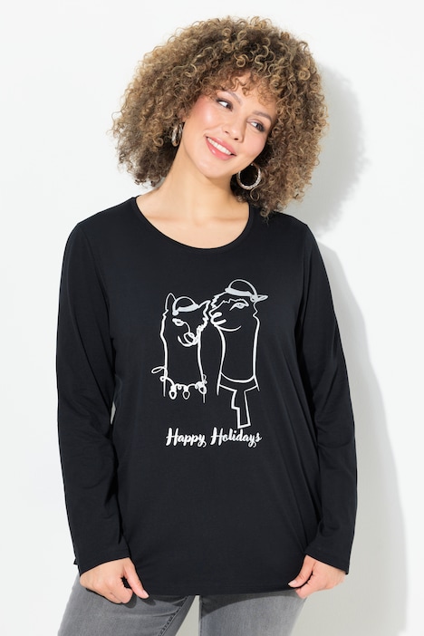 Weihnachtsshirt, Classic, Rundhals, Langarm