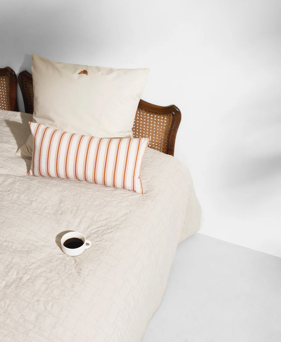 Normann Copenhagen  Slumber sengetæppe, Weave Warm Grey - 250x250 cm.
