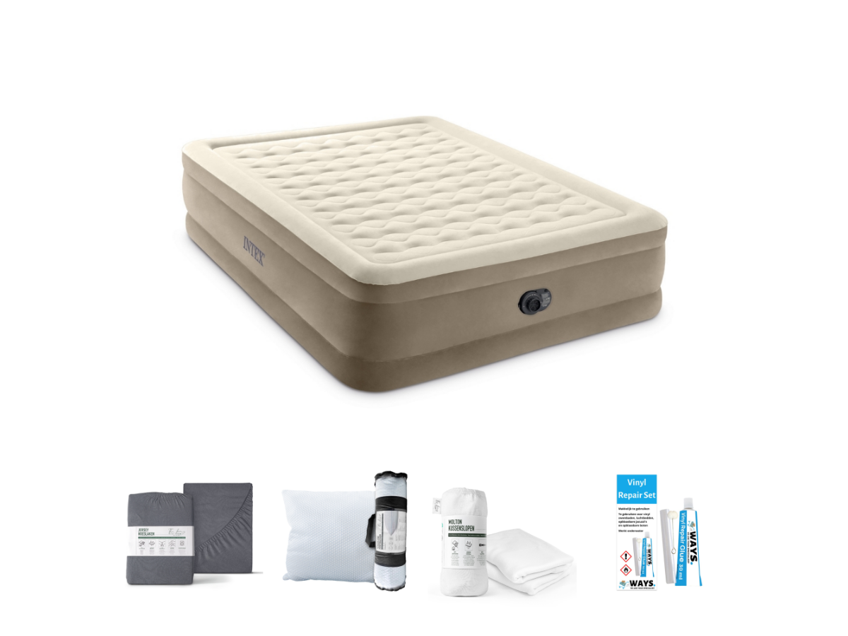 Intex Ultra Plush 203 x 152 cm Luchtbedset - 5-delig