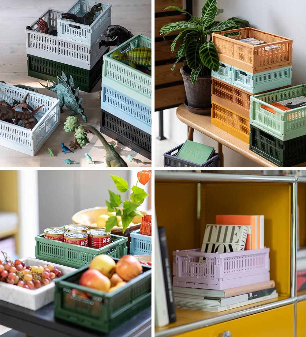 Made Crate Klappbox - Maxi - 48x33x17,5 cm - Kristall Blue