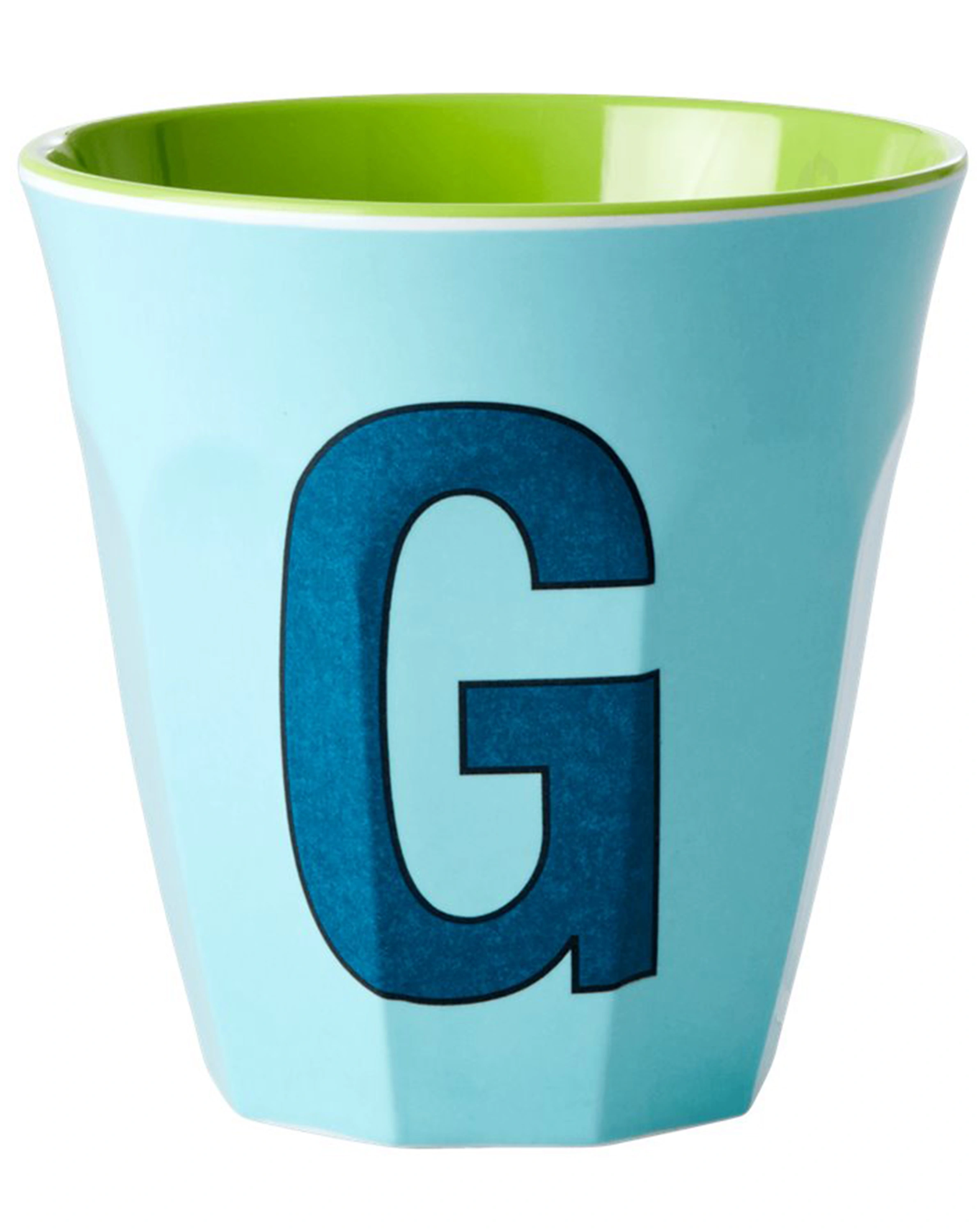 Melamin-Becher LETTER G - MEDIUM in mint