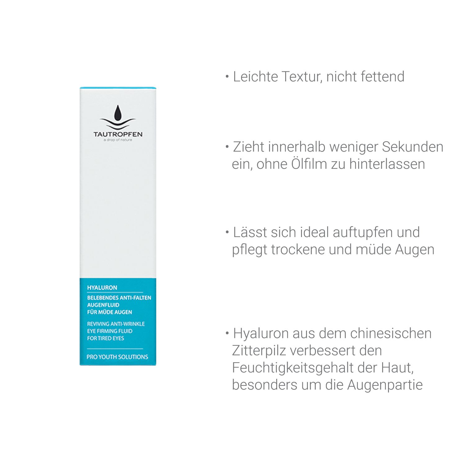 TAUTROPFEN-Hyaluron Anti-Falten Augenfluid