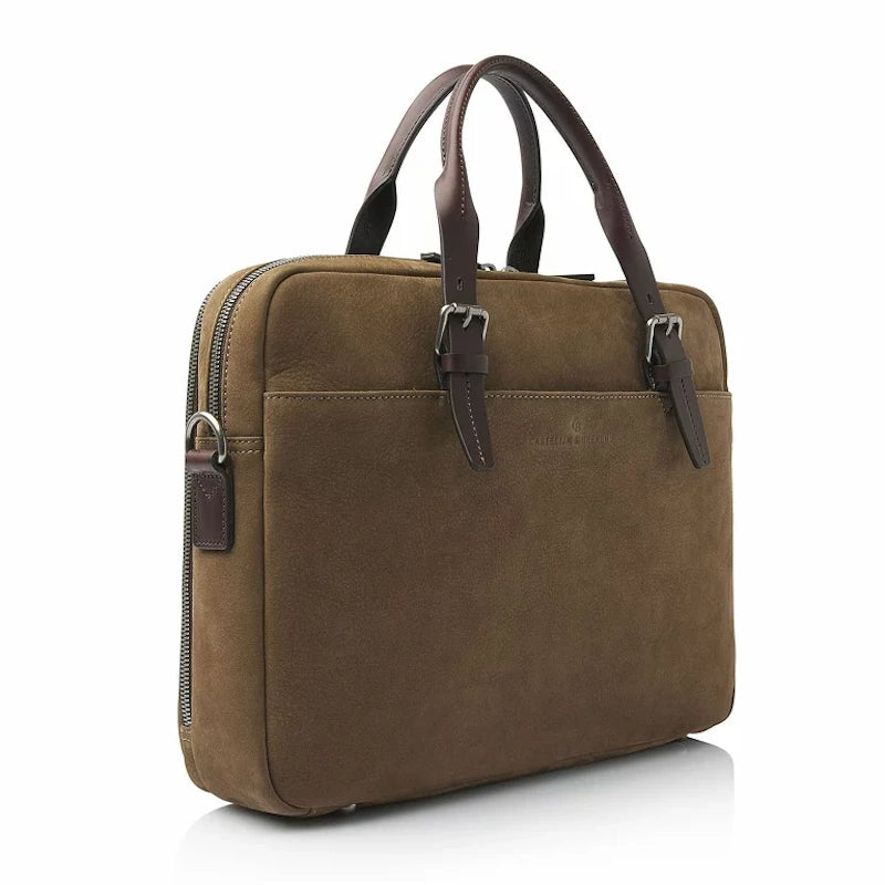 Castelijn & Beerens Nubuck Laptoptas RFID 15,6