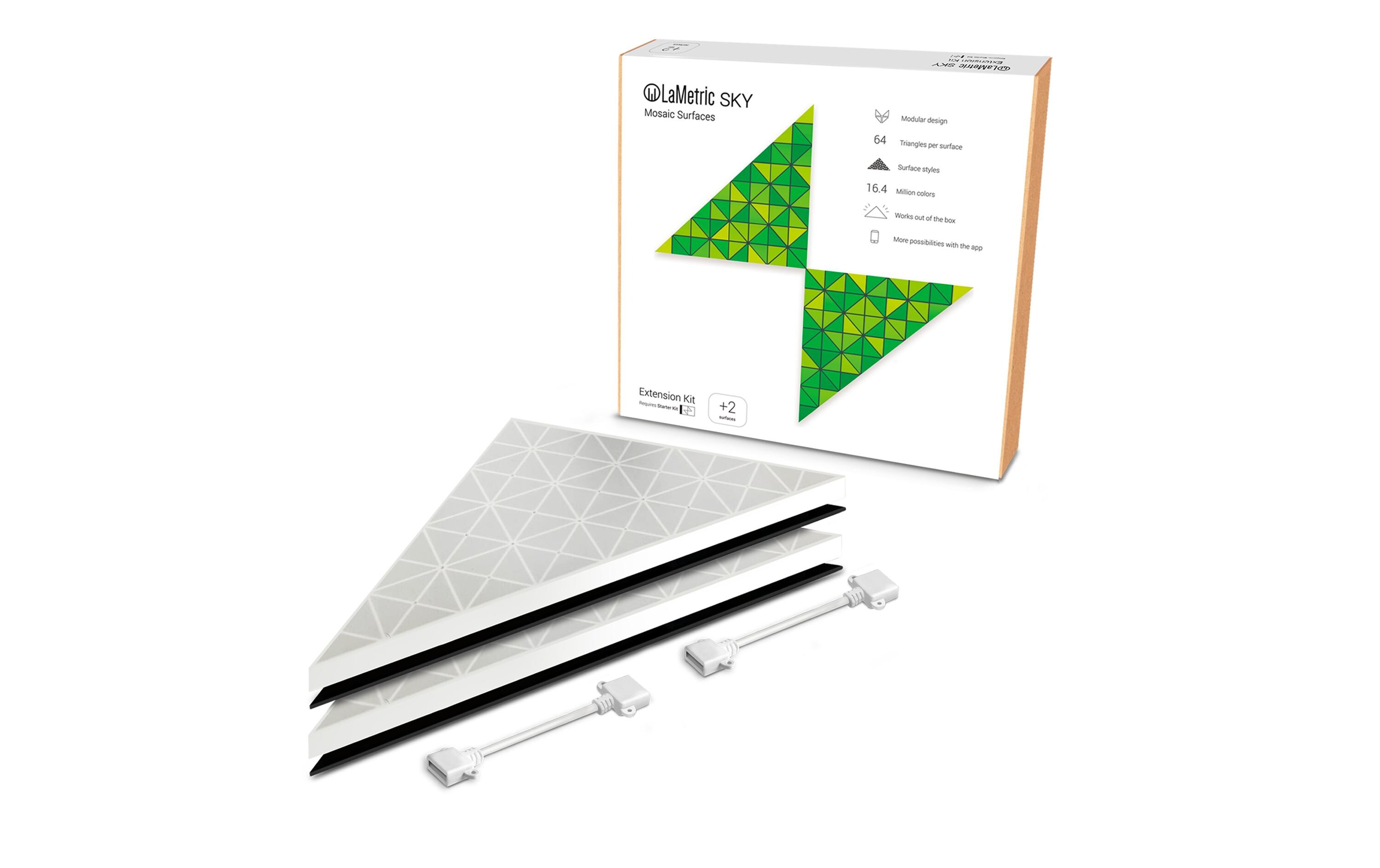 Sky Lightpanel Erweiterung Kit, 2 Stück<br>Beleuchtung, atemberaubende Grafik, Wanduhr und Infobildschirm zugleich