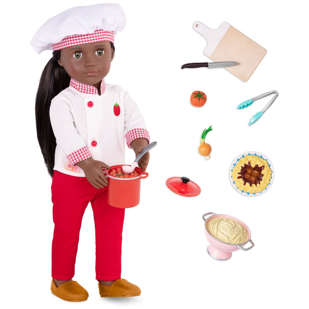 Køb Our Generation Dukke Chantel Køkkenchef