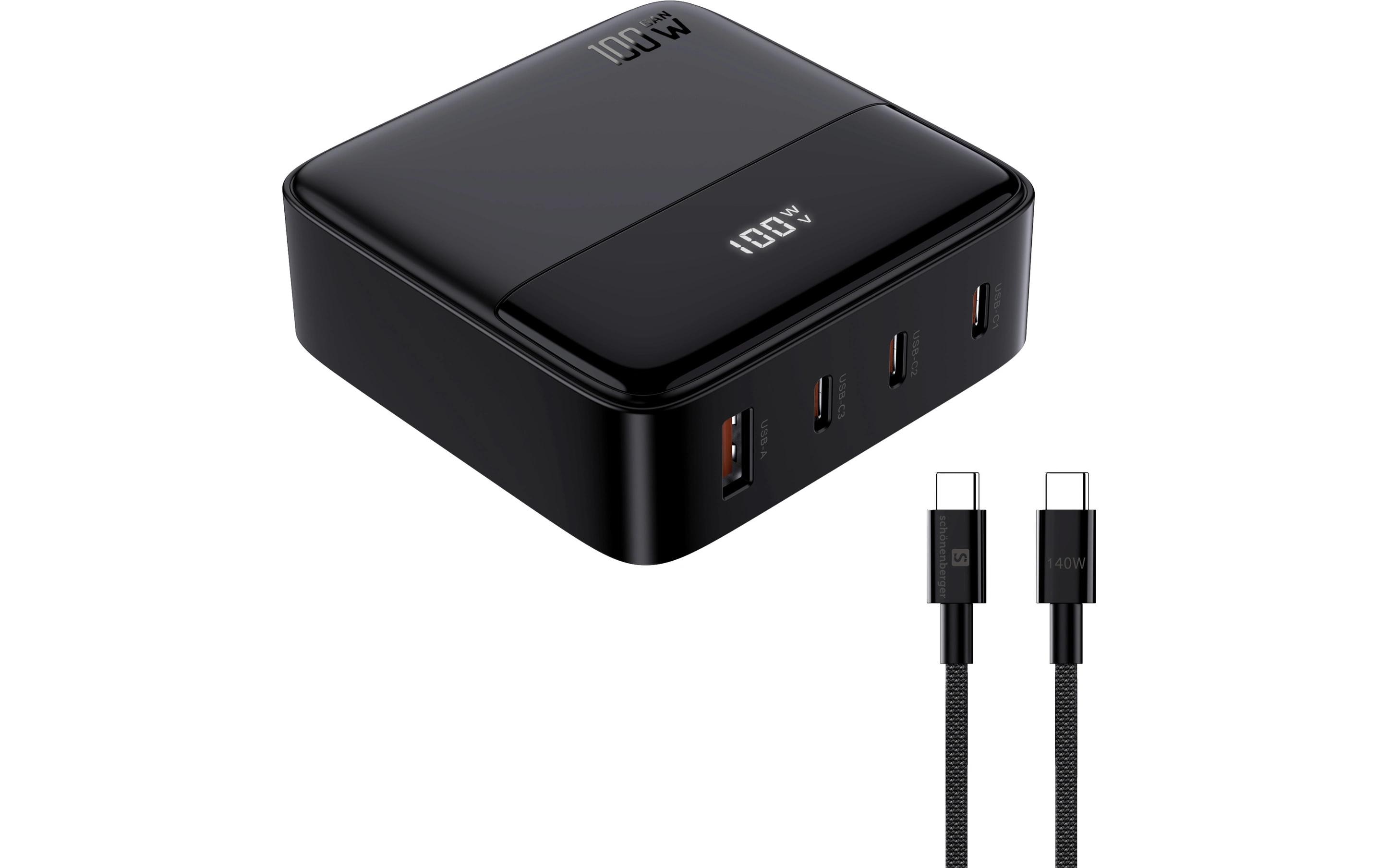 USB-Wandladegerät Desktop USB-Charger 100W GaN100 W GaN Desktop-Ladegerät