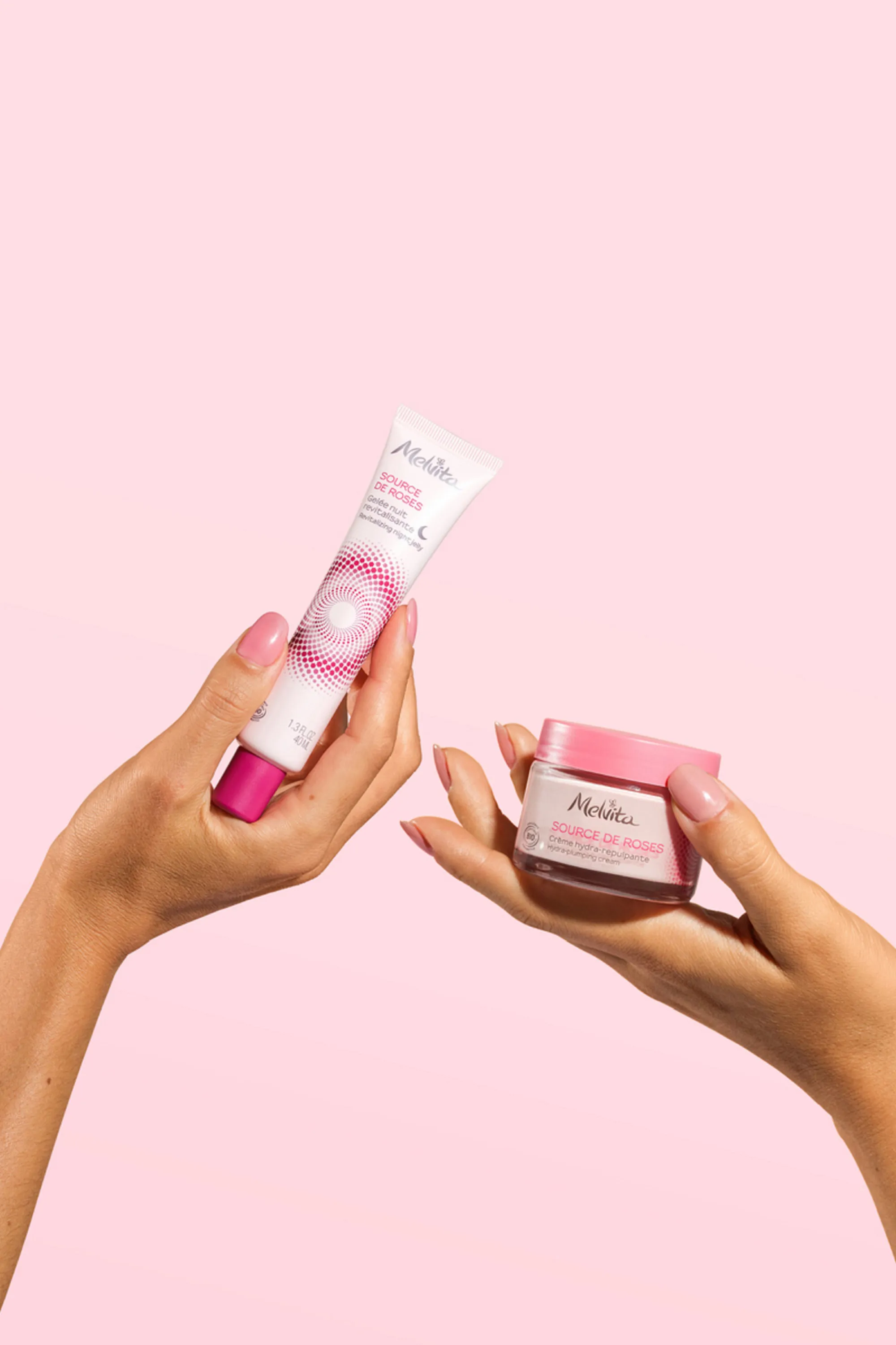 Melvita Crème fraîche hydra-repulpante Source de Roses-50 ml