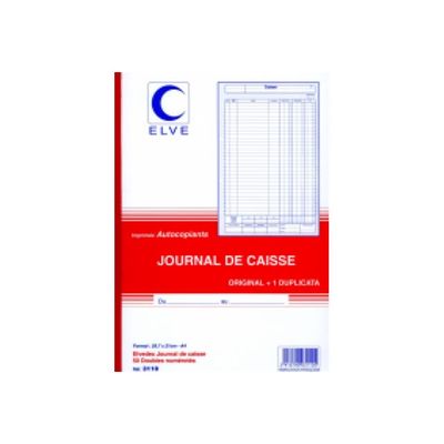 ELVE - Manifold Journal de caisse - 50 dupli - A4